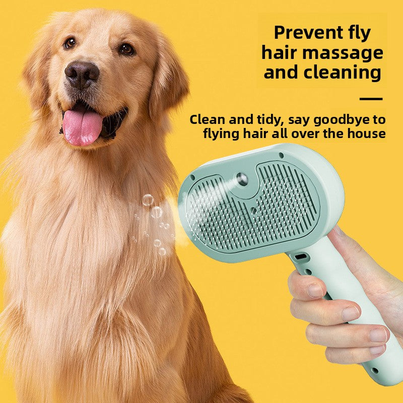 Pet comb spray, detangling comb, grooming brush