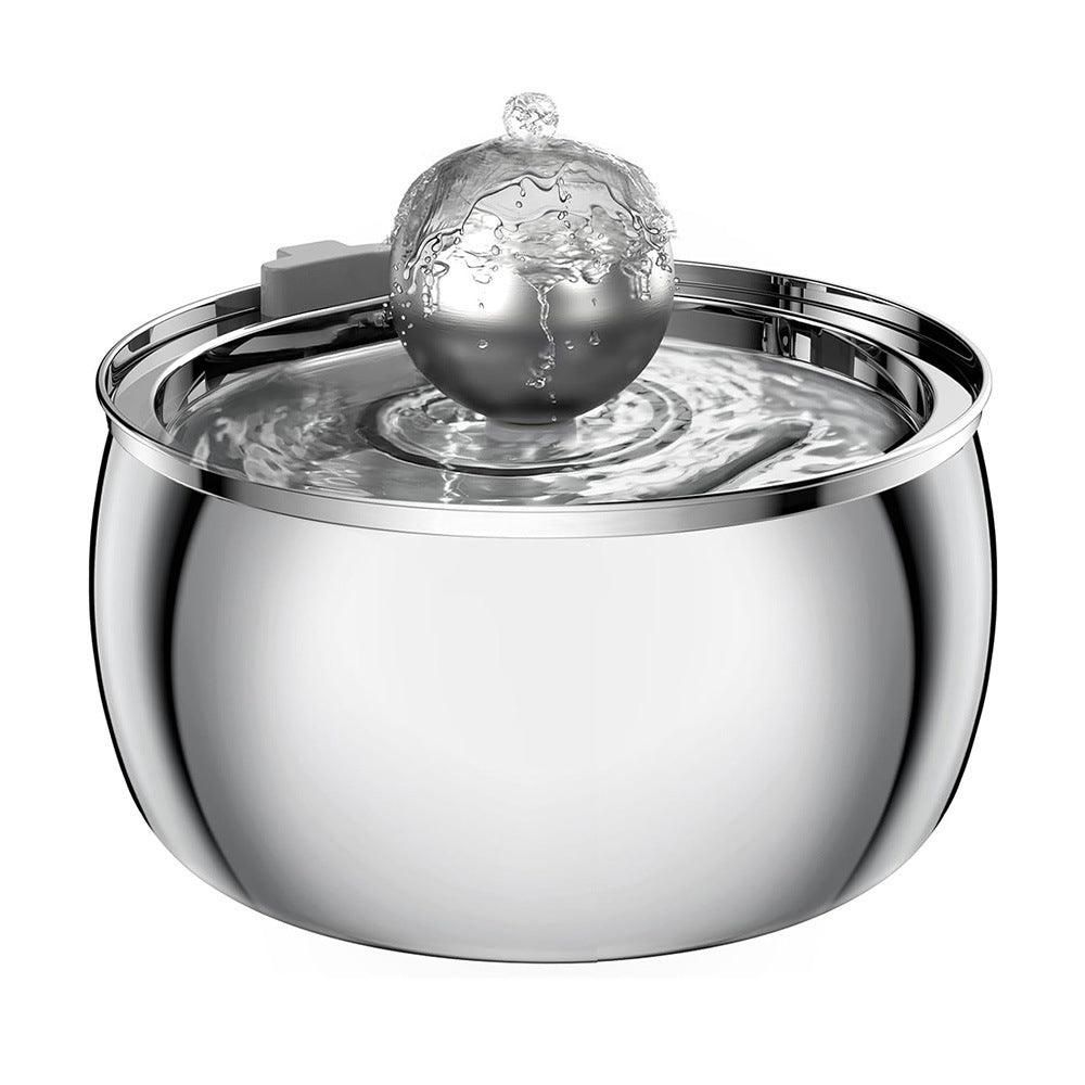 Stainless Steel Pet Water Dispenser with Visual Window