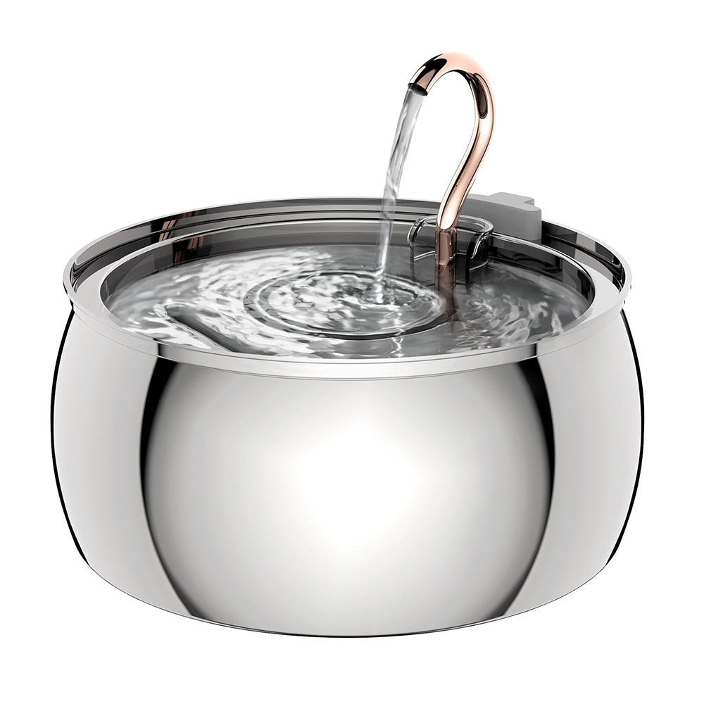 Stainless Steel Pet Water Dispenser with Visual Window