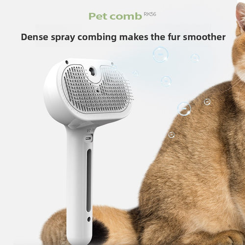 Pet comb spray, detangling comb, grooming brush